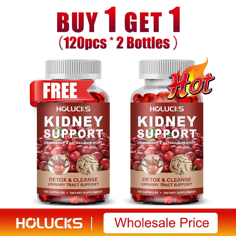 Kidney Cleanse Supplement, Promote Detox&Repair, for Bladder & Urinary Tract Health,Boost Energy, Support Normal Kidney Function