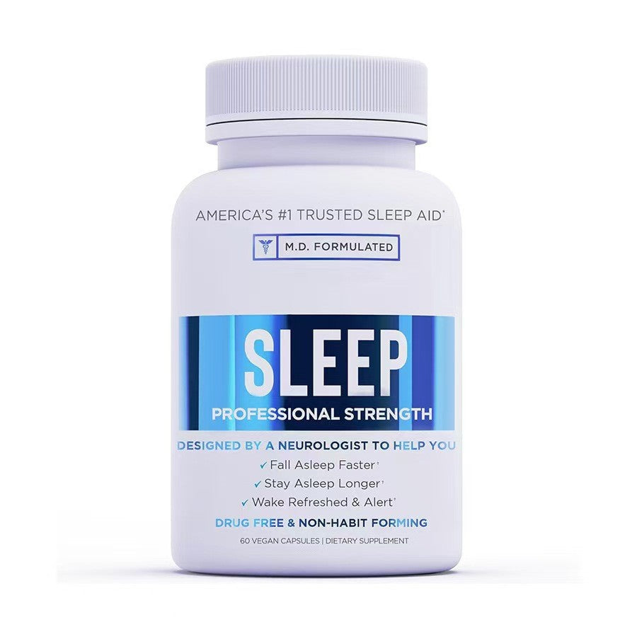 Cápsulas de suplemento para dormir de melatonina, ashwagandha y magnesio