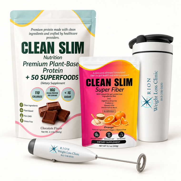 Clean Slim Complete Starter Kit — Protein + Fiber + Free Frother & Shaker