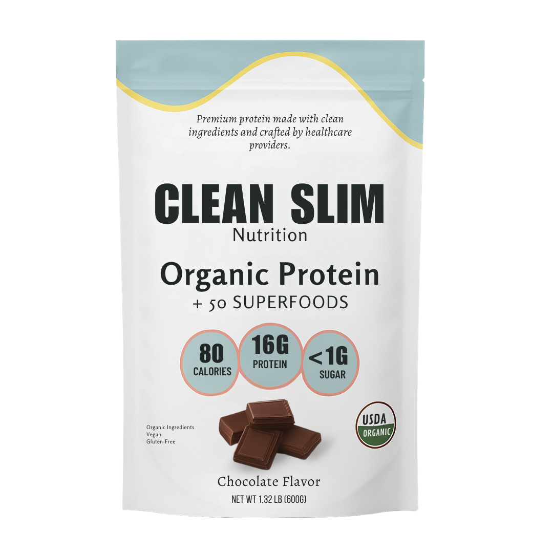 Clean Slim Nutrition Protein Powder - Plant-based protein made with clean ingredients, 30 servings