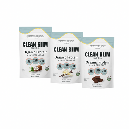 Clean Slim Nutrition Protein Powder - Plant-based protein made with clean ingredients, 30 servings