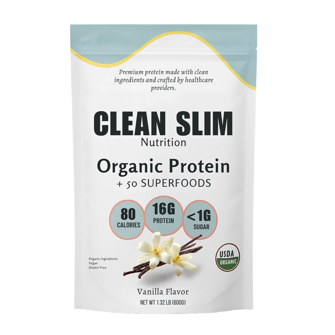 Clean Slim Nutrition Protein Powder - Plant-based protein made with clean ingredients, 30 servings