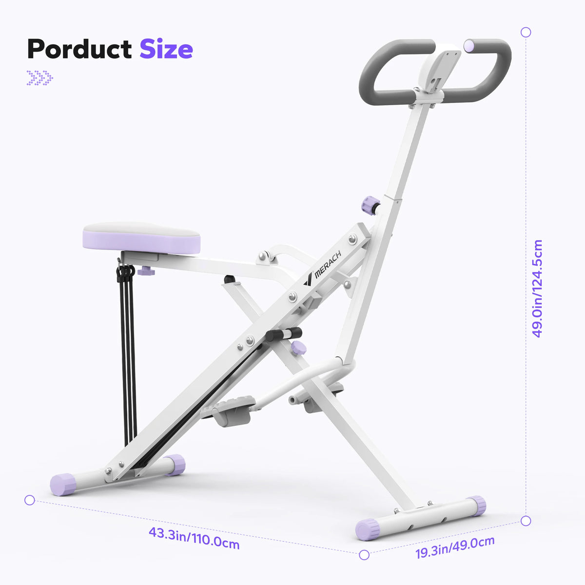 Squat Machine 2in1 Squat Rowing Machine - Foldable Exercise Equipment