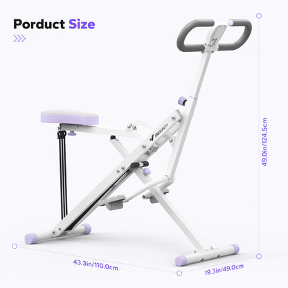 Squat Machine 2in1 Squat Rowing Machine - Foldable Exercise Equipment