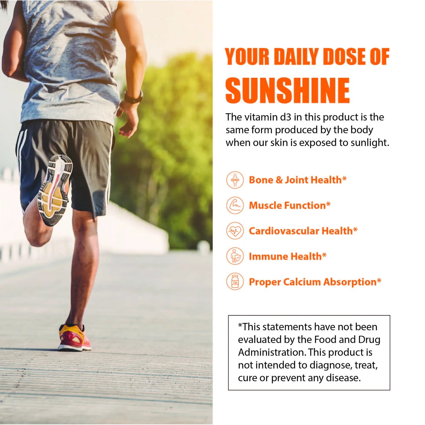 Vitamin D3 + K2 for Heart, Bone, Muscle and Immune Health Support