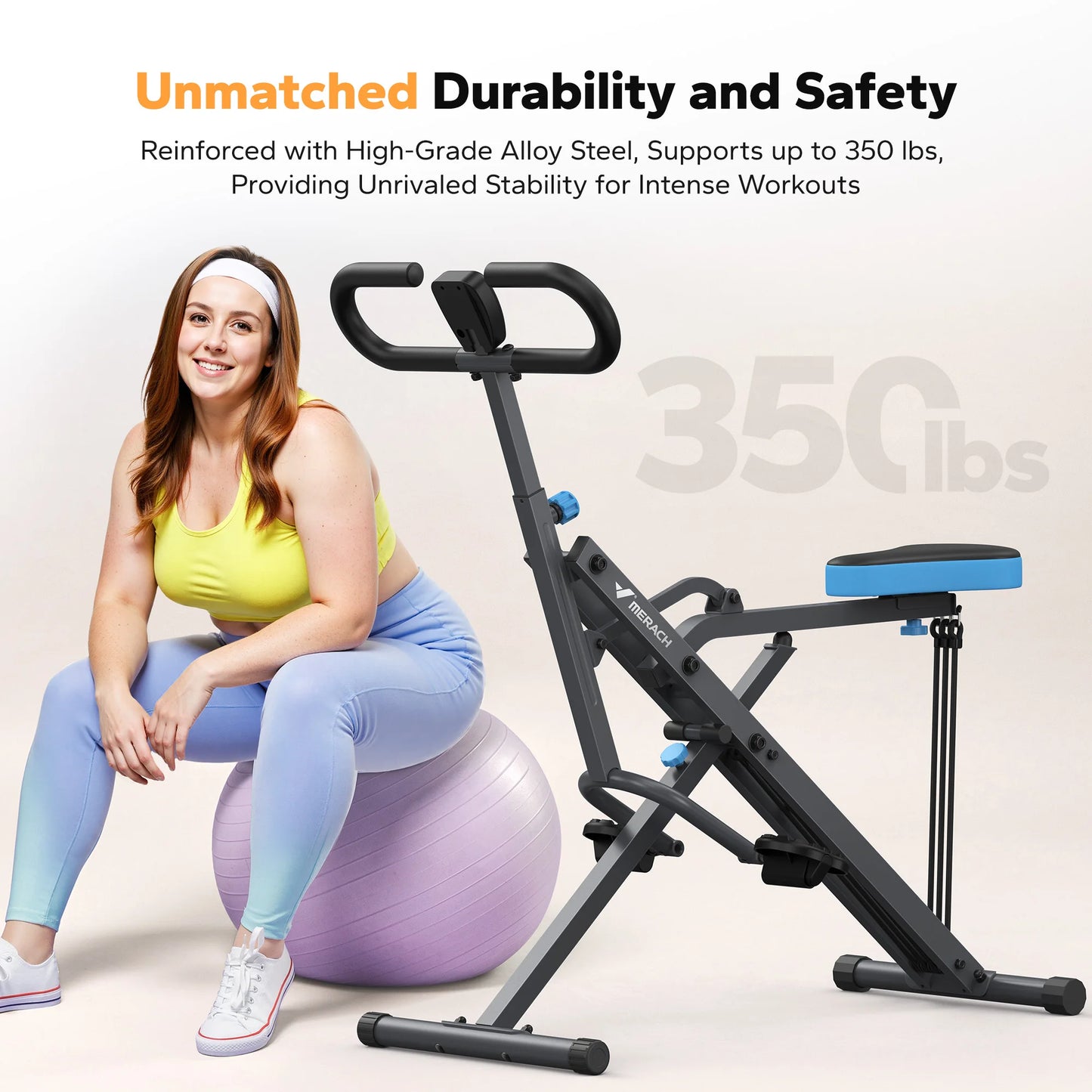 Squat Machine 2in1 Squat Rowing Machine - Foldable Exercise Equipment