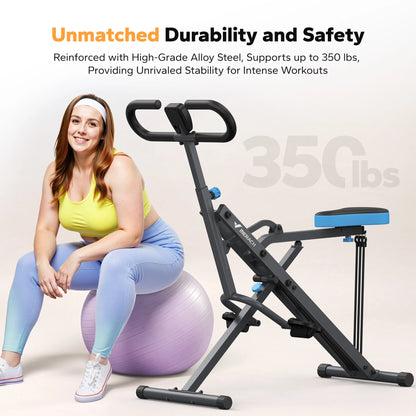 Squat Machine 2in1 Squat Rowing Machine - Foldable Exercise Equipment