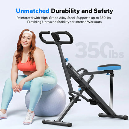 Squat Machine 2in1 Squat Rowing Machine - Foldable Exercise Equipment