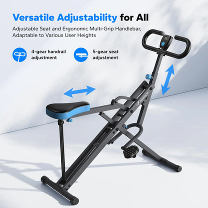 Squat Machine 2in1 Squat Rowing Machine - Foldable Exercise Equipment