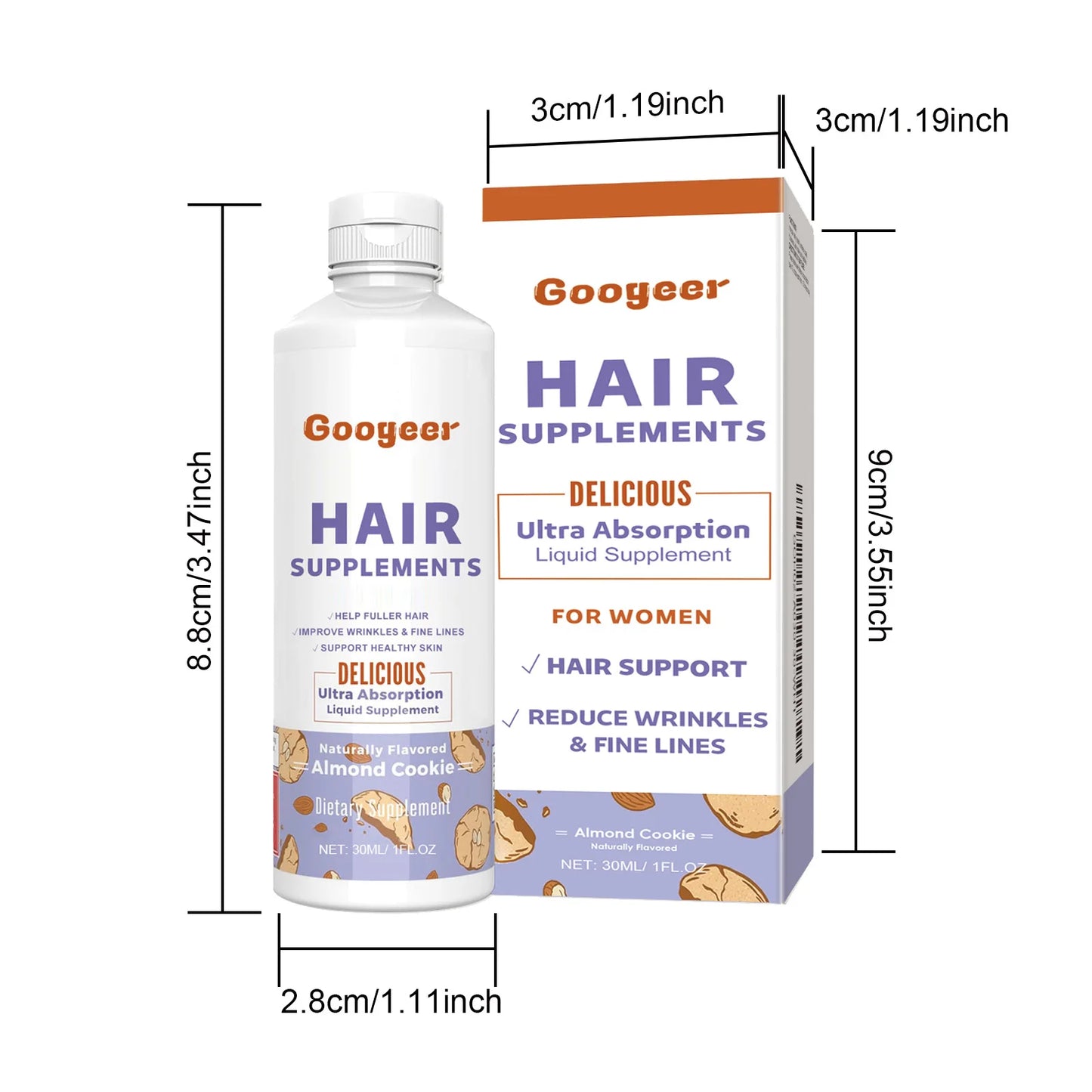 Dense Hair Supplement Drops with Vitamin B6