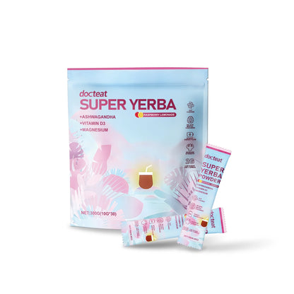 Yerba Mate Powder Support Energy Relieve Stress Refreshing Flavor Vitamin Supplement Instant Yerba Mate Powder