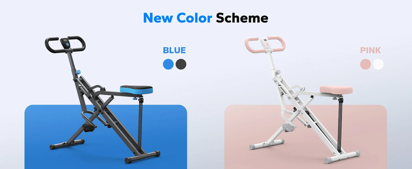 Squat Machine 2in1 Squat Rowing Machine - Foldable Exercise Equipment