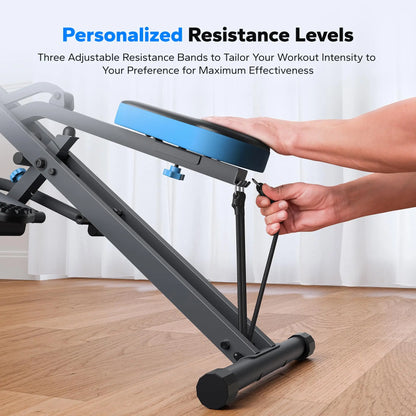 Squat Machine 2in1 Squat Rowing Machine - Foldable Exercise Equipment