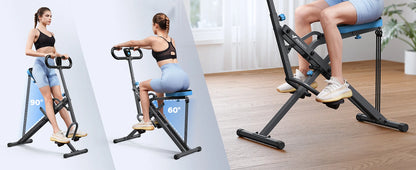 Squat Machine 2in1 Squat Rowing Machine - Foldable Exercise Equipment