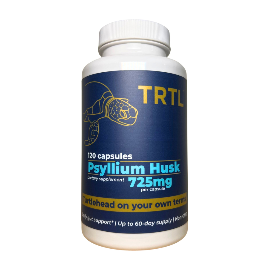 Cápsulas de cáscara de psyllium TRTL 725 mg, 120 unidades