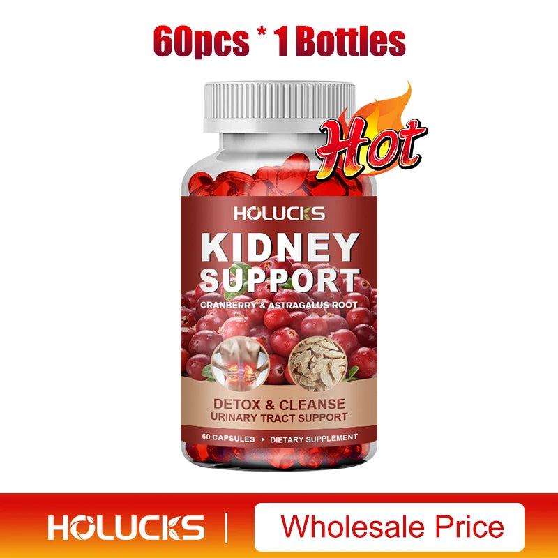 Kidney Cleanse Supplement, Promote Detox&Repair, for Bladder & Urinary Tract Health,Boost Energy, Support Normal Kidney Function