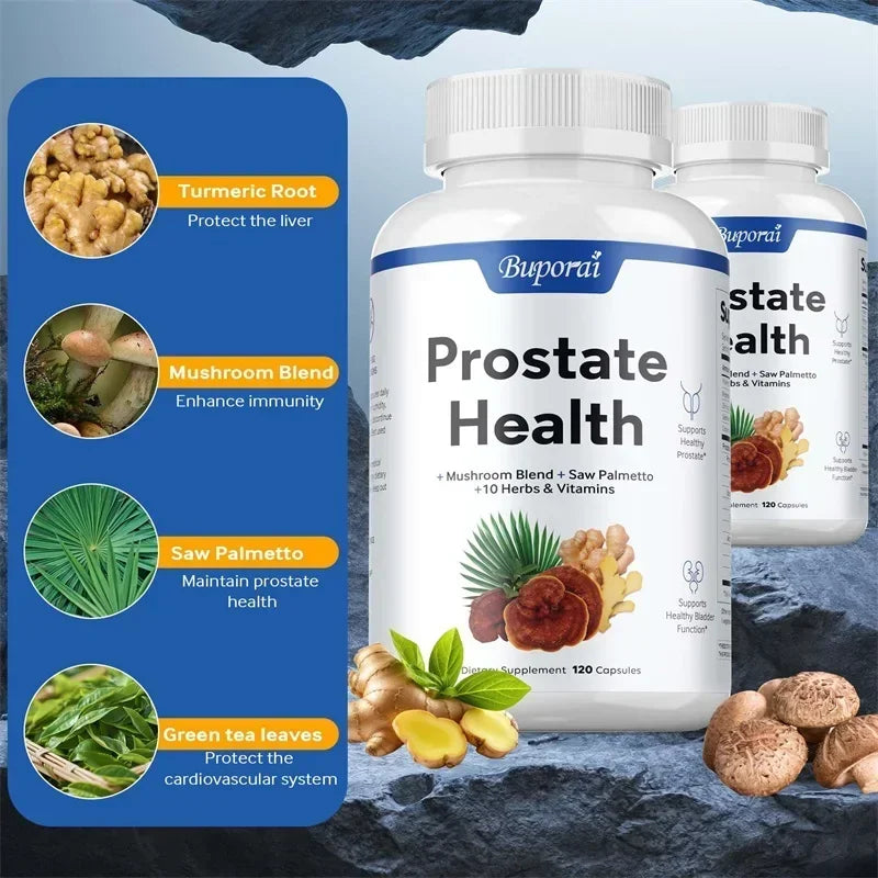 Prostate Health - Contains Saw Palmetto, Supports Male Prostate and Urinary Tract Health, Bladder Control, Antioxidant