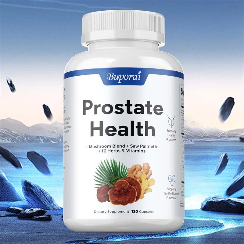 Salud Prostática - Contiene Serenoa repens, Apoya la Salud de la Próstata y del Tracto Urinario Masculino, Control de la Vejiga, Antioxidante