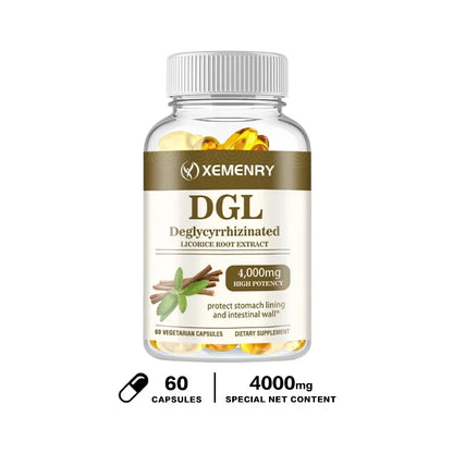 DGL Licorice Capsules 4000mg - Promotes Healthy Digestion, Soothes Acid Reflux Symptoms