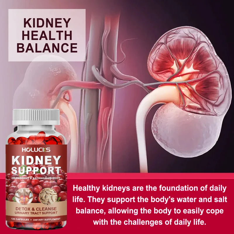 Kidney Cleanse Supplement, Promote Detox&Repair, for Bladder & Urinary Tract Health,Boost Energy, Support Normal Kidney Function