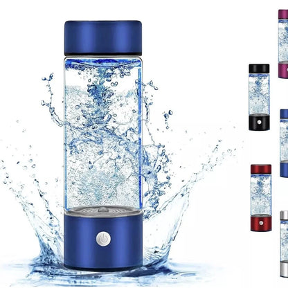 Hydrogen water bottle, hydrogen-rich water cup, USB-charged hydrogen electrolysis generator (3 minutes charge), fitness