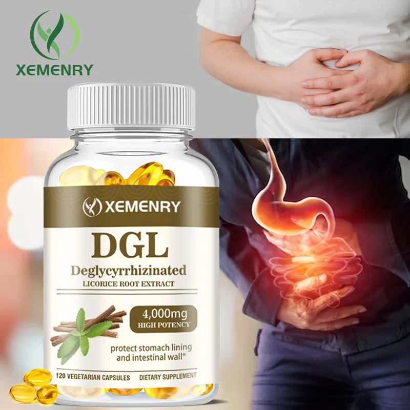 DGL Licorice Capsules 4000mg - Promotes Healthy Digestion, Soothes Acid Reflux Symptoms
