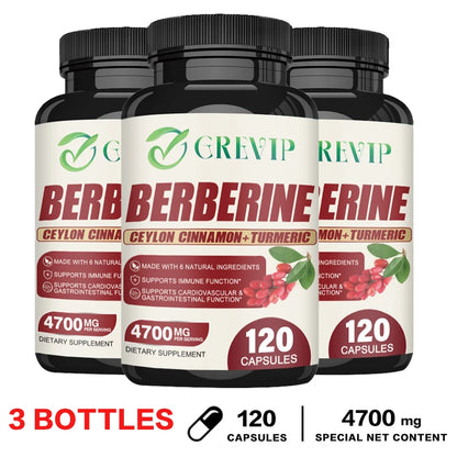 Berberine for Weight Loss, Supports Heart Health, Immune System - Ceylon Cinnamon, Milk Thistle, Turmeric