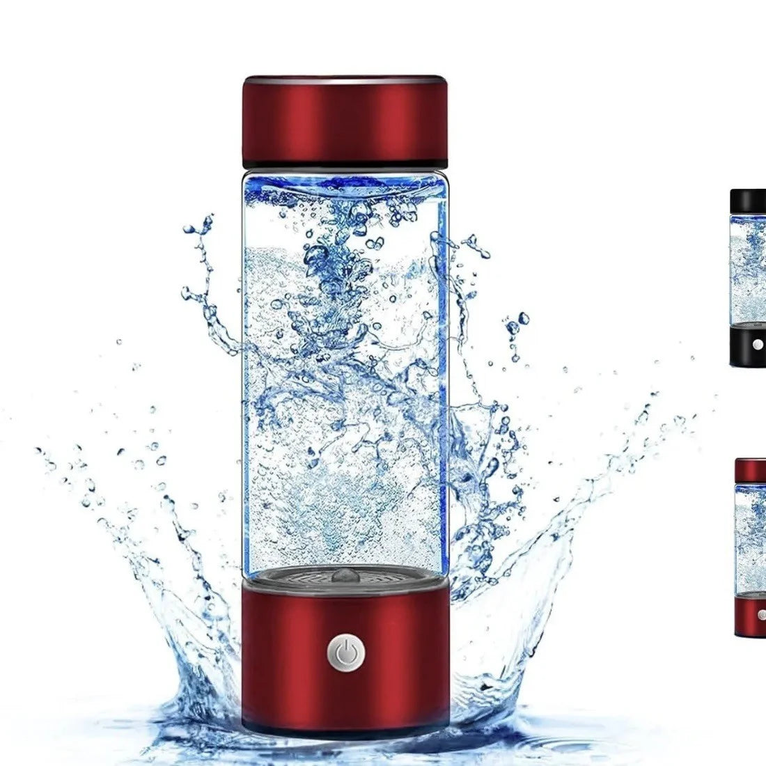 Hydrogen water bottle, hydrogen-rich water cup, USB-charged hydrogen electrolysis generator (3 minutes charge), fitness