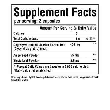 DGL Licorice Capsules 4000mg - Promotes Healthy Digestion, Soothes Acid Reflux Symptoms