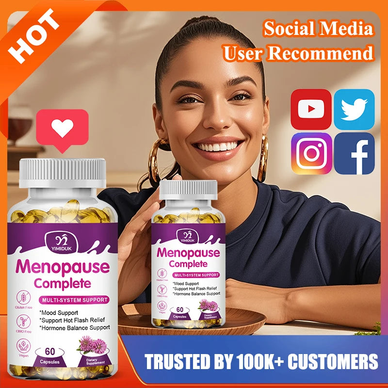 Menopause Complete Supplement, for Soothes Joint Discomfort, Heart Health & Cognitive Function