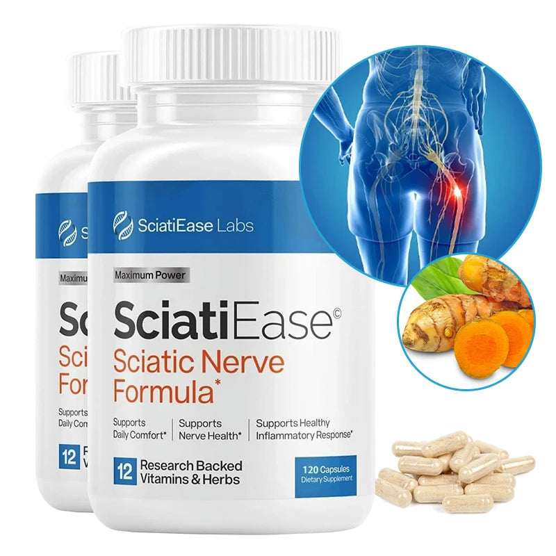 Suplemento de apoyo para la salud del nervio ciático con PEA, complejo de vitamina B y ácido alfa lipoico para el apoyo muscular, articular, del sueño y nervioso