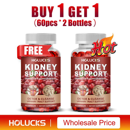 Kidney Cleanse Supplement, Promote Detox&Repair, for Bladder & Urinary Tract Health,Boost Energy, Support Normal Kidney Function