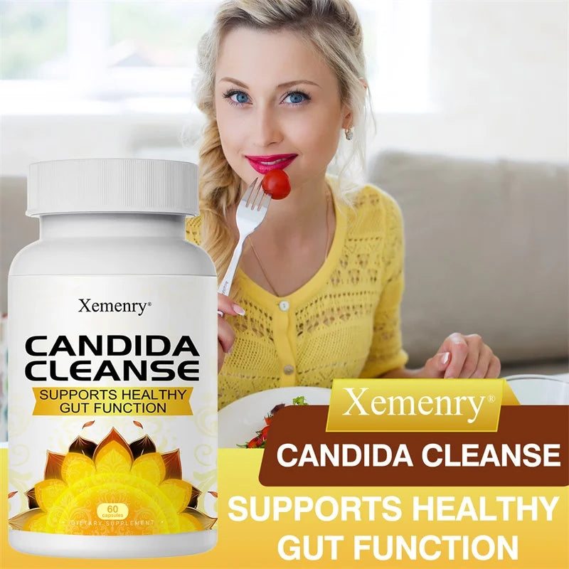 Desintoxicación y limpieza natural para la cándida para mujeres y hombres Fórmula avanzada probiótica y herbal para el apoyo de la cándida