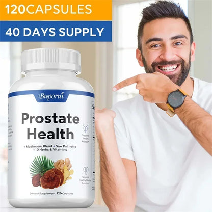 Prostate Health - Contains Saw Palmetto, Supports Male Prostate and Urinary Tract Health, Bladder Control, Antioxidant