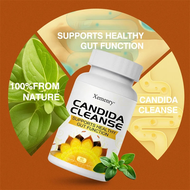 Desintoxicación y limpieza natural para la cándida para mujeres y hombres Fórmula avanzada probiótica y herbal para el apoyo de la cándida