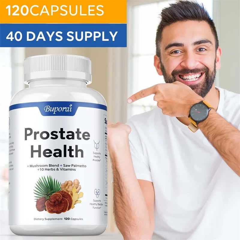 Prostate Health - Contains Saw Palmetto, Supports Male Prostate and Urinary Tract Health, Bladder Control, Antioxidant