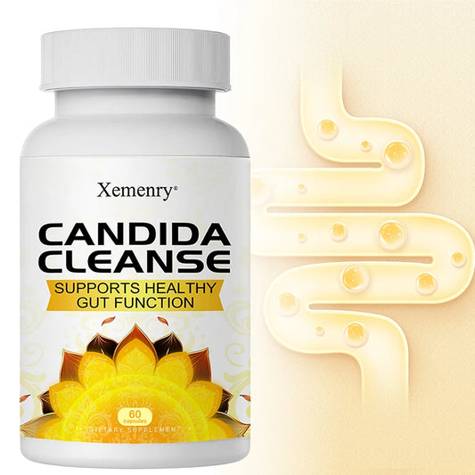 Natural Candida Cleanse Detox for Women & Men Candida Support Advanced Probiotic & Herbal Formula