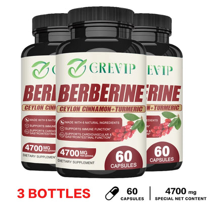Berberine for Weight Loss, Supports Heart Health, Immune System - Ceylon Cinnamon, Milk Thistle, Turmeric