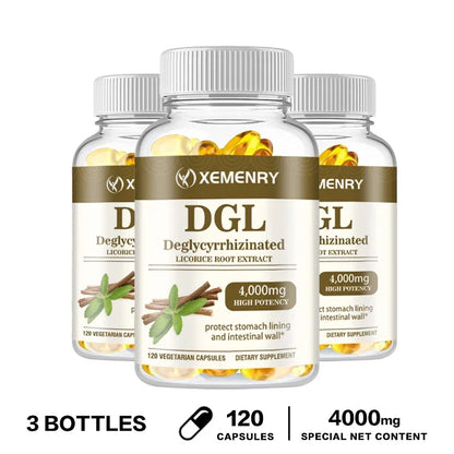 DGL Licorice Capsules 4000mg - Promotes Healthy Digestion, Soothes Acid Reflux Symptoms