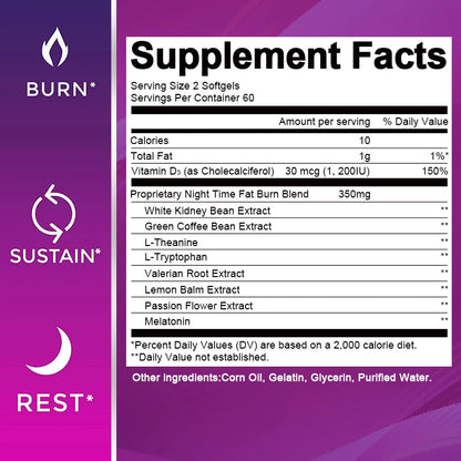 Night Time Fat Burnner Capsule for Weight Management