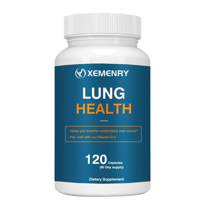 Lung Support Supplement - Lung Cleansing and Detoxifying Formula for Bronchial and Respiratory Systems - 120 Capsules