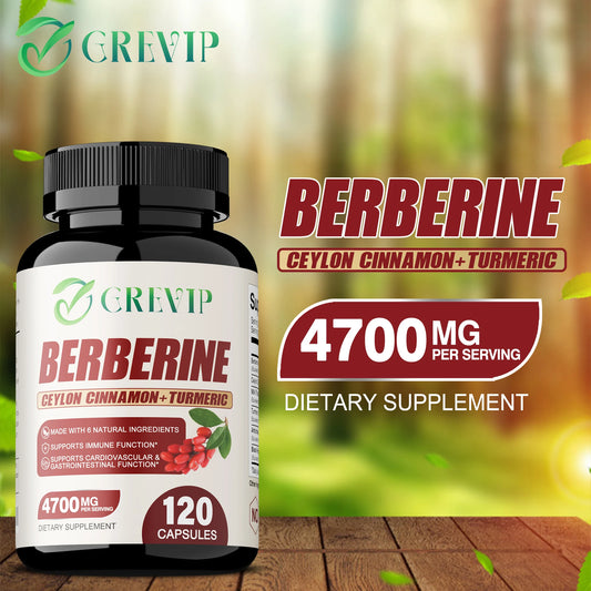 Berberine for Weight Loss, Supports Heart Health, Immune System - Ceylon Cinnamon, Milk Thistle, Turmeric