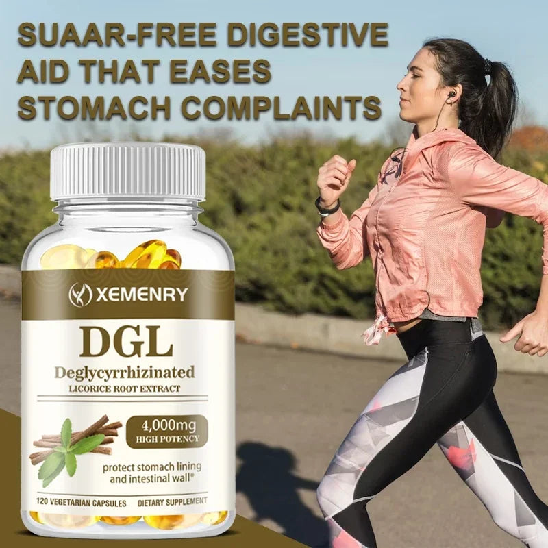 DGL Licorice Capsules 4000mg - Promotes Healthy Digestion, Soothes Acid Reflux Symptoms
