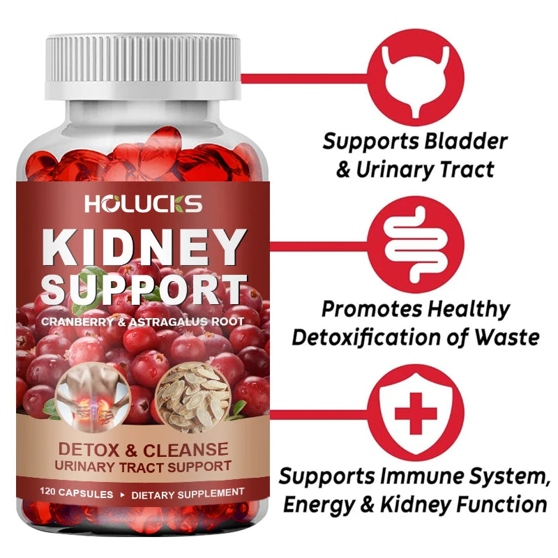 Kidney Cleanse Supplement, Promote Detox&Repair, for Bladder & Urinary Tract Health,Boost Energy, Support Normal Kidney Function