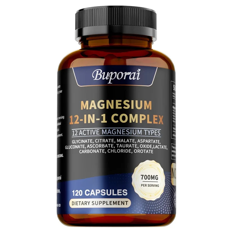 Magnesium Complex - Bone & Heart Health Support- 120 Capsules
