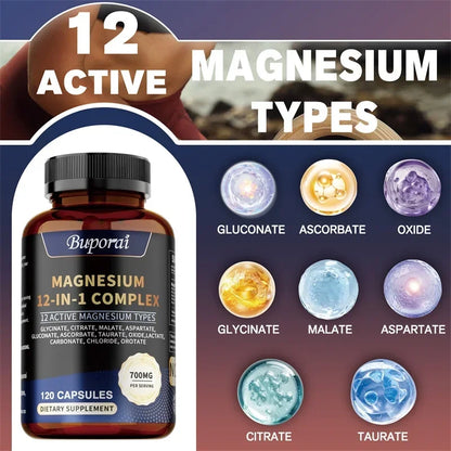 Magnesium Complex - Bone & Heart Health Support- 120 Capsules