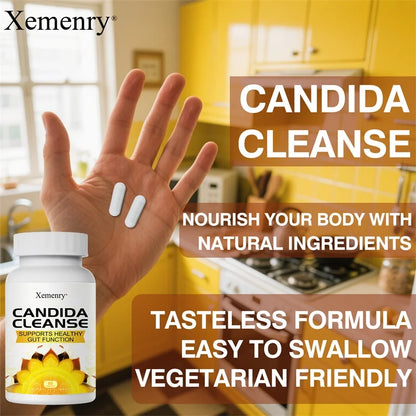 Desintoxicación y limpieza natural para la cándida para mujeres y hombres Fórmula avanzada probiótica y herbal para el apoyo de la cándida