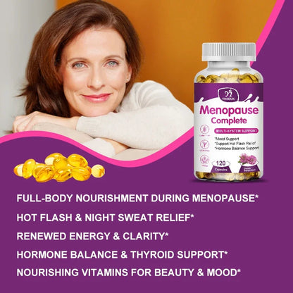 Menopause Complete Supplement, for Soothes Joint Discomfort, Heart Health & Cognitive Function