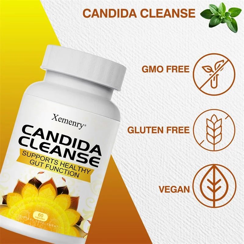 Desintoxicación y limpieza natural para la cándida para mujeres y hombres Fórmula avanzada probiótica y herbal para el apoyo de la cándida
