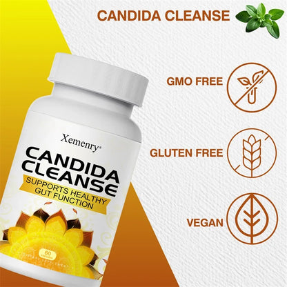 Desintoxicación y limpieza natural para la cándida para mujeres y hombres Fórmula avanzada probiótica y herbal para el apoyo de la cándida